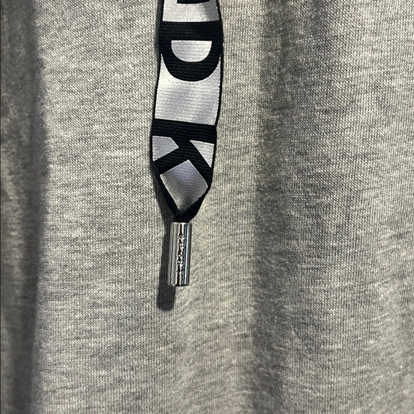 DKNY Gray Hooded Sweater Sweatshirt - Picture 4 of 10
